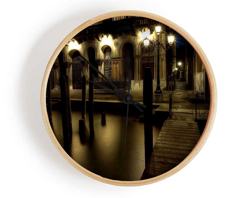 Venice Streets Clock - Wallart-Direct UK