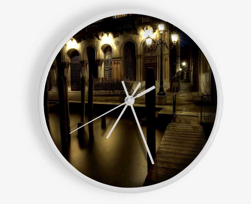 Venice Streets Clock - Wallart-Direct UK