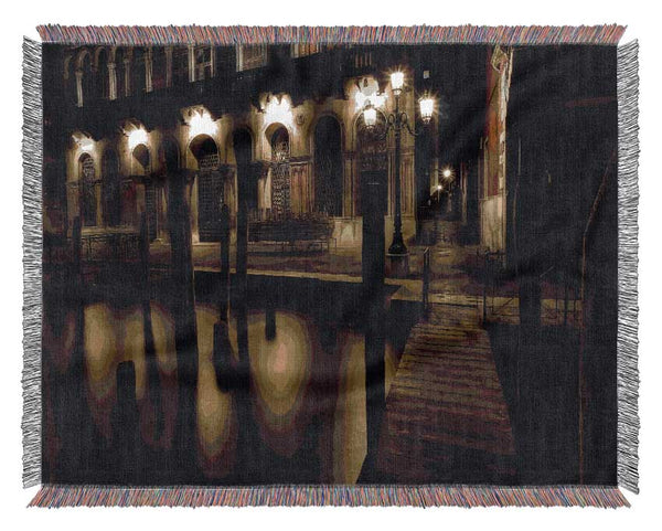 Venice Streets Woven Blanket
