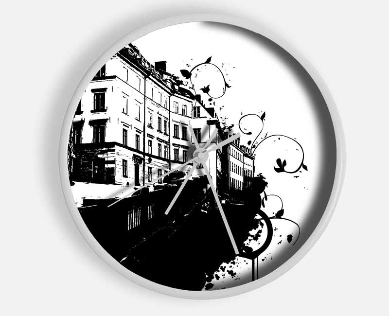 Venice Stencil Clock - Wallart-Direct UK