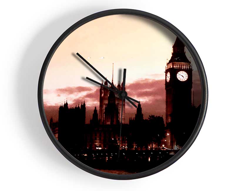 London Big Ben St Pauls Retro Clock - Wallart-Direct UK