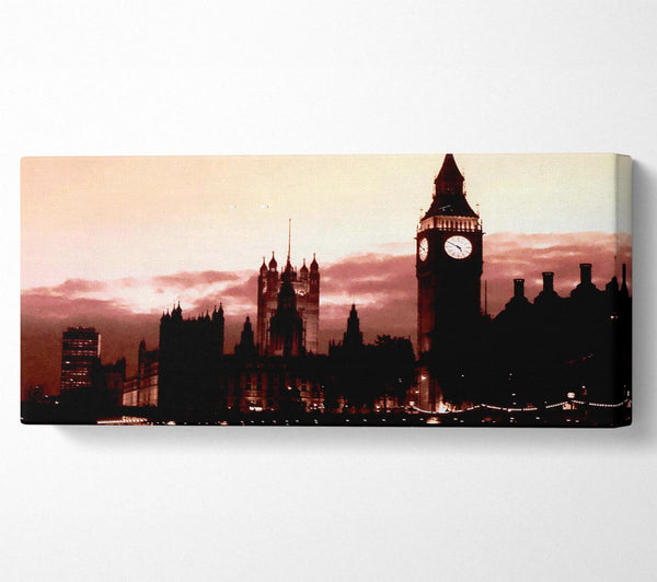London Big Ben St. Pauls Retro