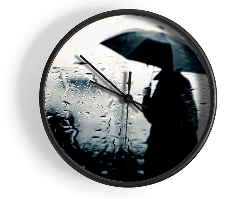 Rainy Day In The City Clock - Wallart-Direct UK
