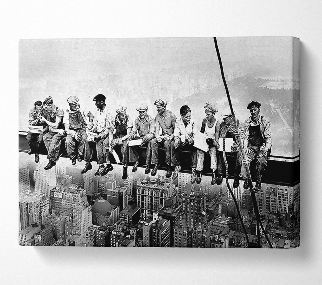 Picture of Lunch A Top Of A Skyscraper Canvas Print Wall Art
