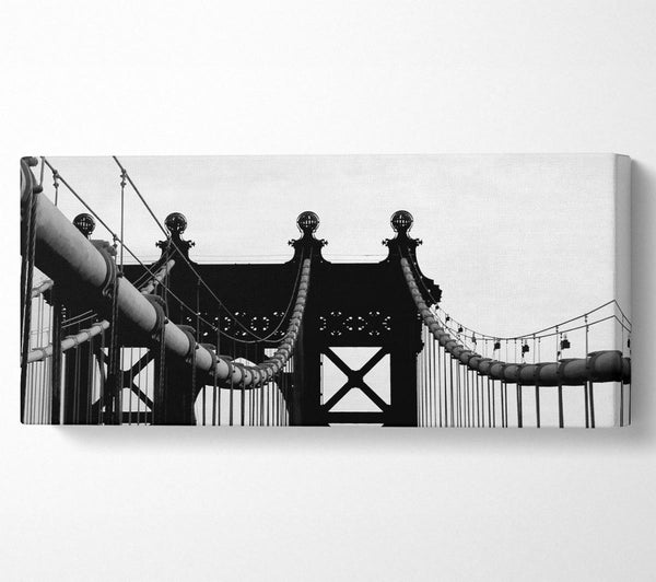 Brooklyn Bridge Nahaufnahme B n W