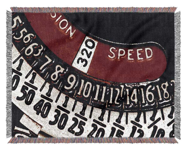 Number Dial Woven Blanket