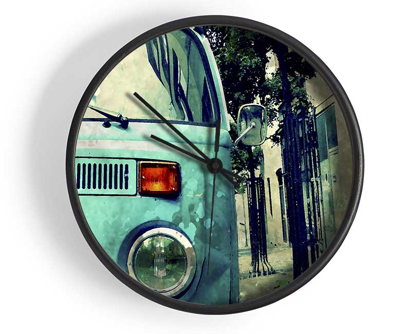 Retro Vw Camper Van Clock - Wallart-Direct UK