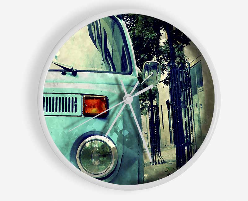 Retro Vw Camper Van Clock - Wallart-Direct UK