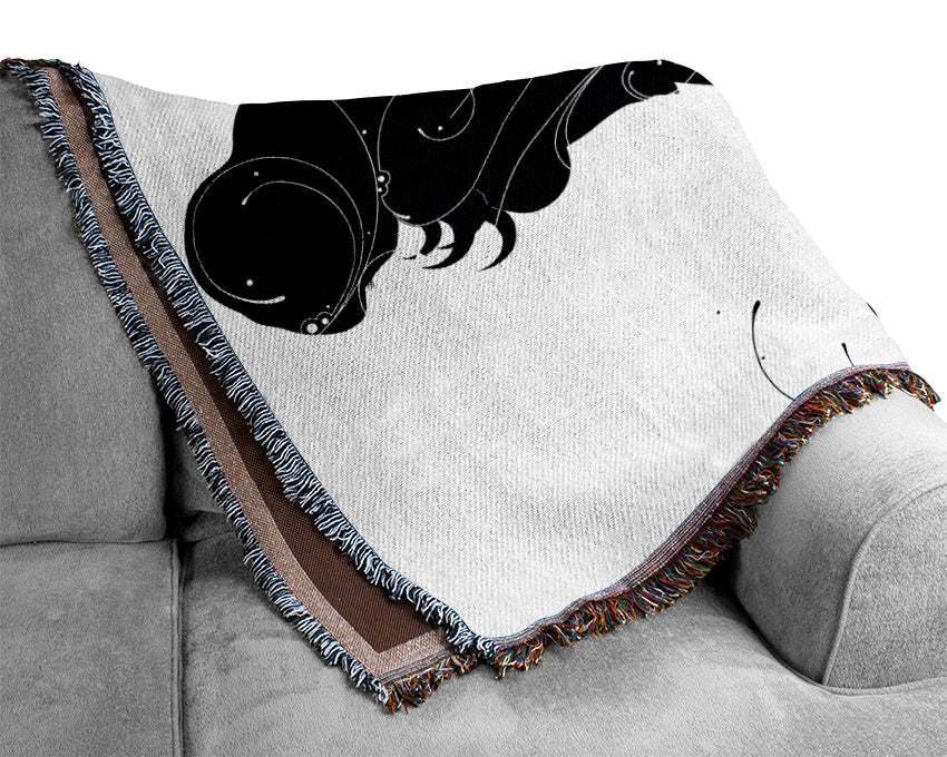 The Aura Of A Woman Woven Blanket