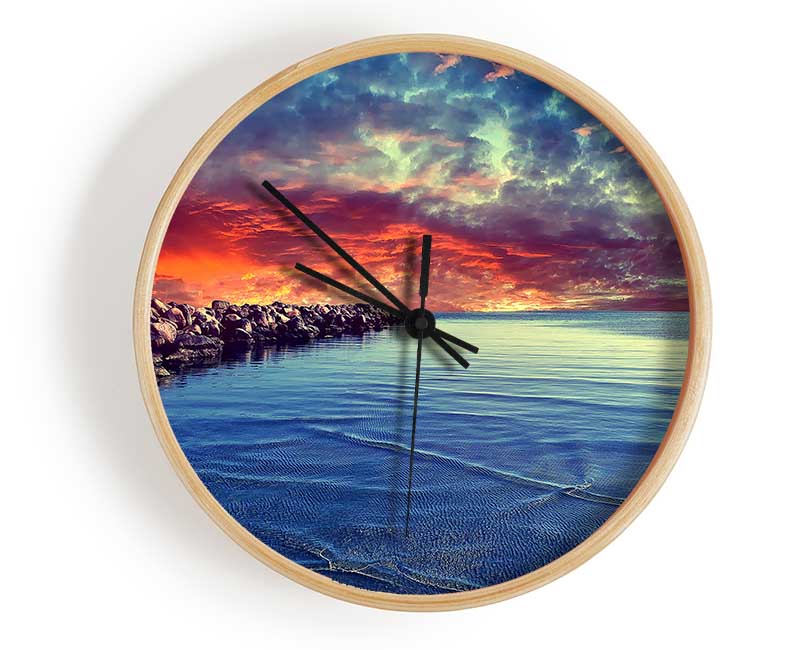 Baltic Sea Clock - Wallart-Direct UK