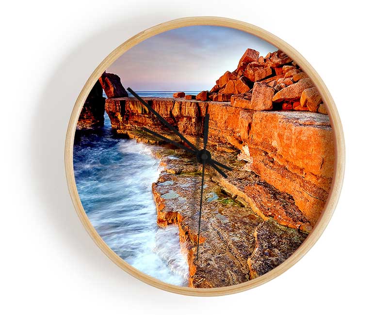 Rocky Beach Swell Clock - Wallart-Direct UK