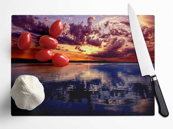 Amazing Dusk Glass Chopping Board