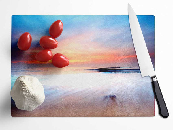 Movement Of The Ocean Sand Glass Chopping Board