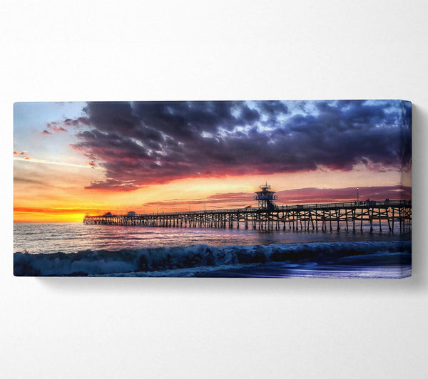 Pier Sunset Ocean