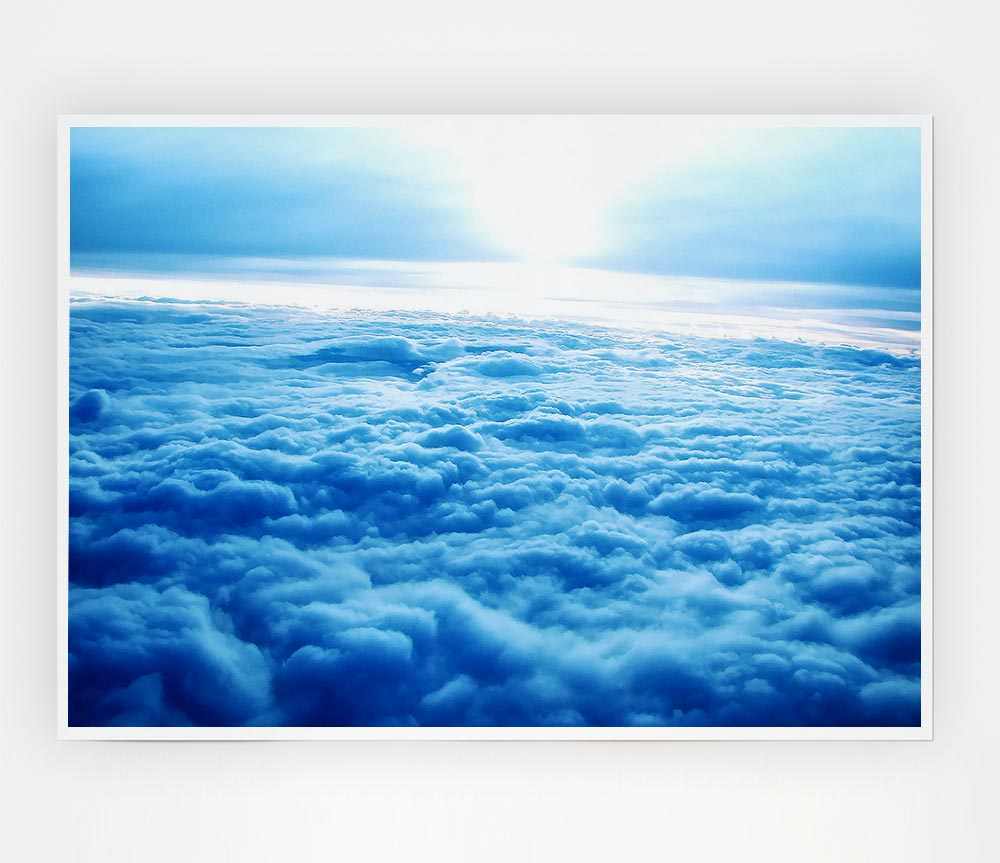 Above The Clouds Print Poster Wall Art