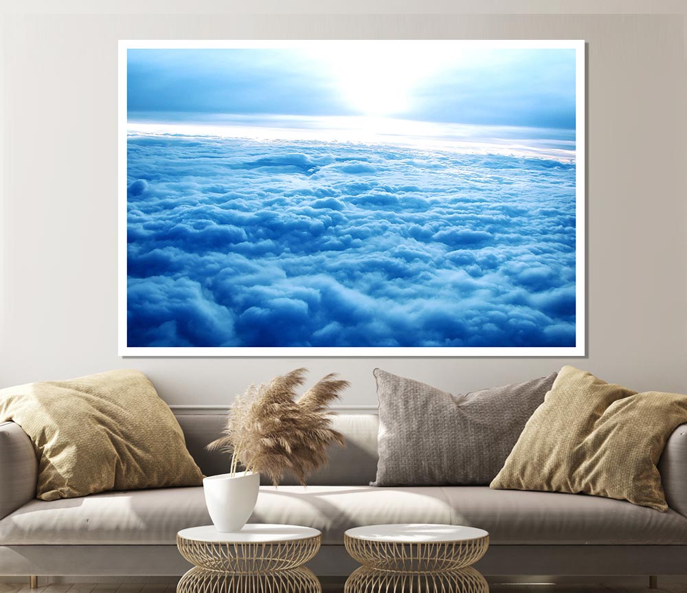 Above The Clouds Print Poster Wall Art