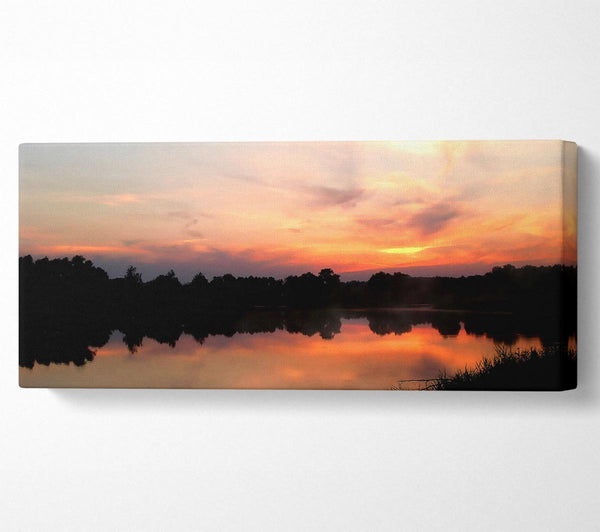 Sonnenuntergang Baum Reflexionen