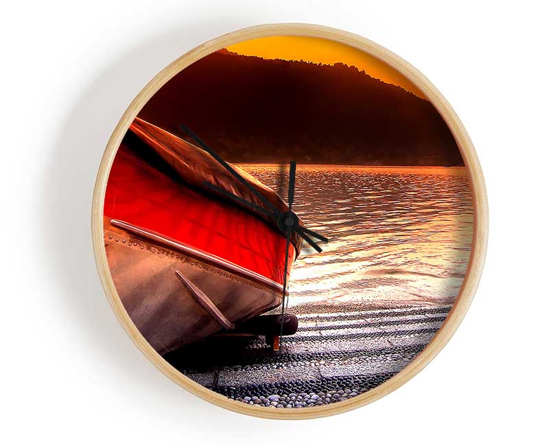 Stunning Paradise Fishing Boat Clock - Wallart-Direct UK