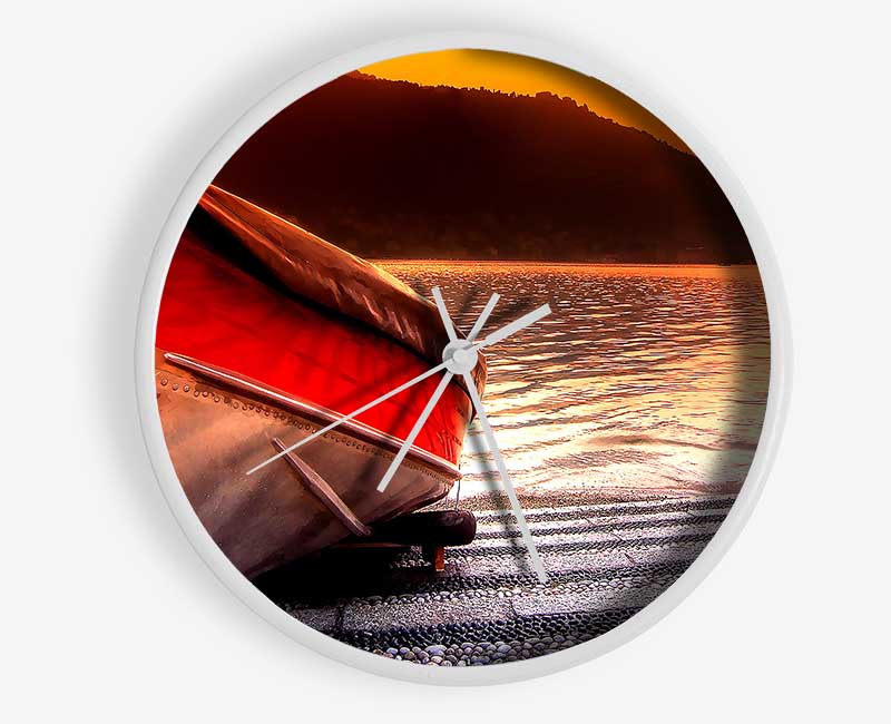 Stunning Paradise Fishing Boat Clock - Wallart-Direct UK