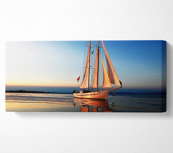Refections Of The Sail Boat