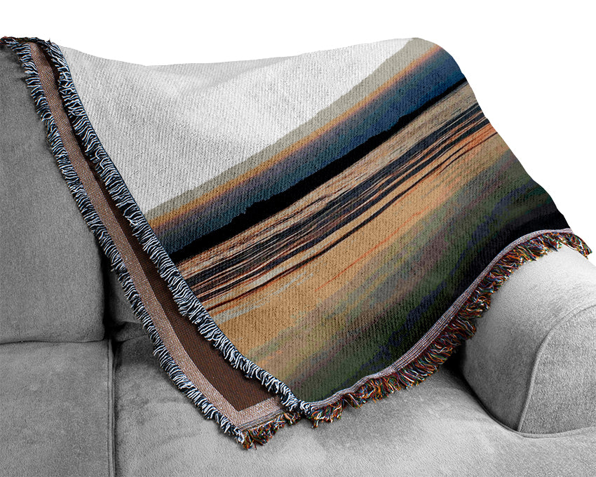 Refections Of The Sail Boat Woven Blanket