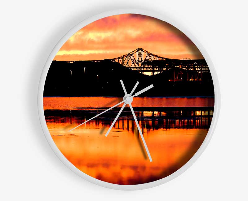 Where The Fire And The Water Become One Clock - Wallart-Direct UK