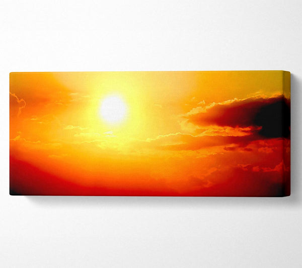 Atemberaubende Sonnenuntergang Sonne über dem Meer
