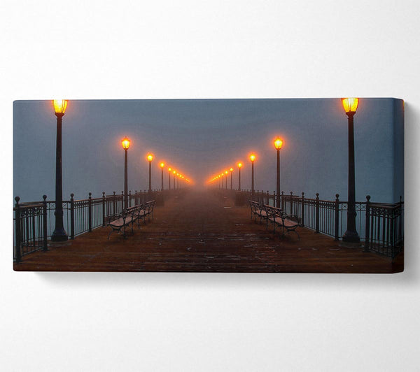 Foggy Pier Night Walk