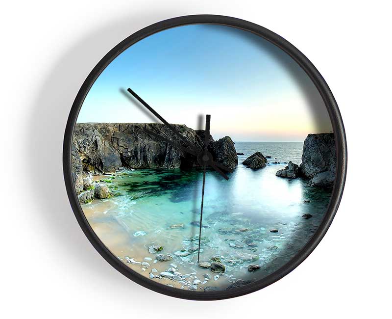 Wild Coast Peninsula Clock - Wallart-Direct UK
