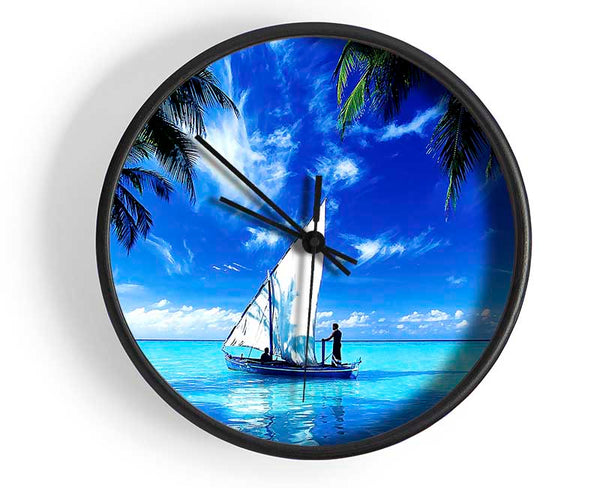 Sailing Over The Indian Ocean Clock - Wallart-Direct UK