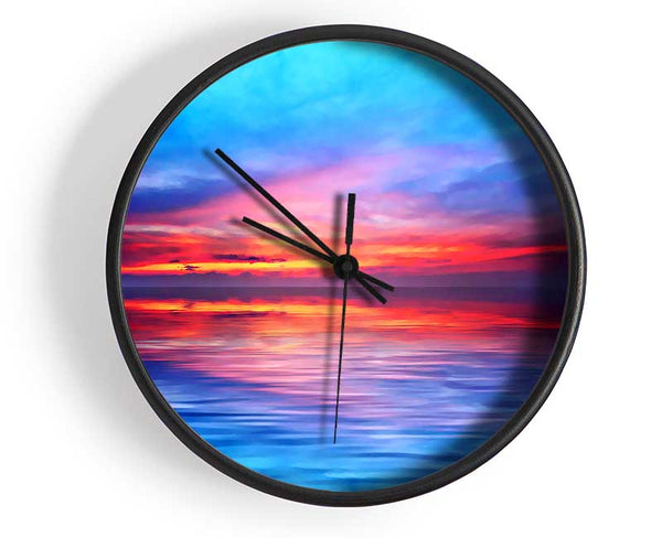 The Oceans Mirror Sky Clock - Wallart-Direct UK