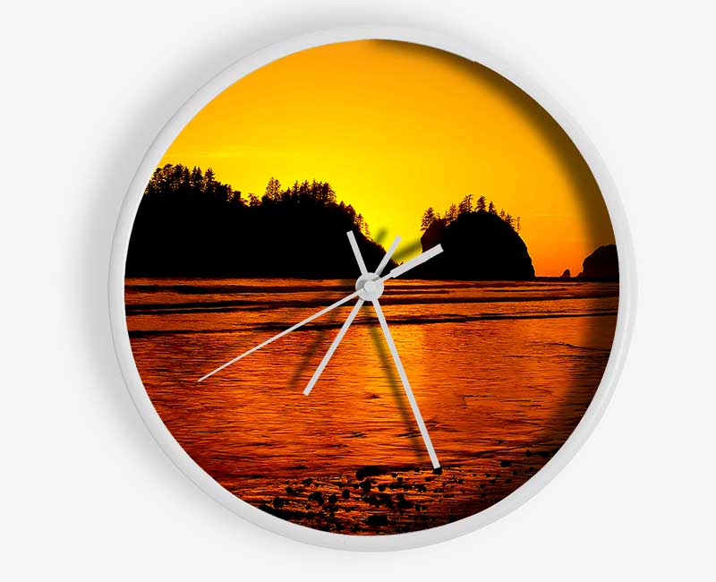Surreal Ocean Flow Clock - Wallart-Direct UK
