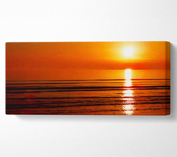 Die Ozeane Sonne Reflexion Orange