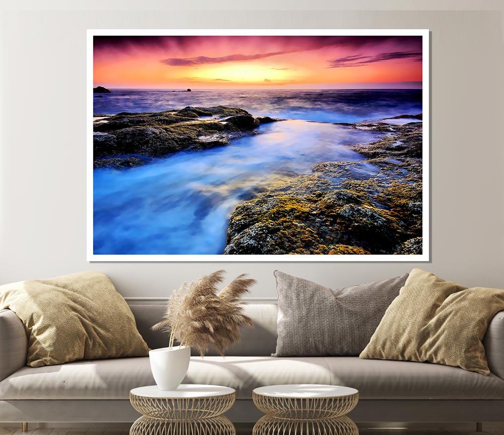 The Movement Of The Ocean Print Poster Wall Art