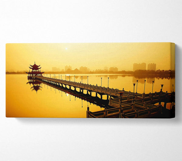 Tranquil Pier Walk Yellow