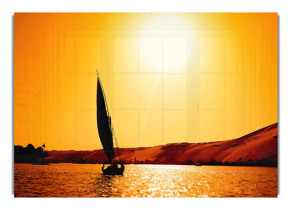 Segeln in Richtung Sonne