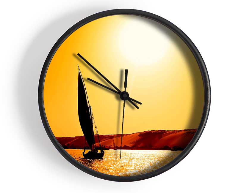 Sailing Towards The Sun Clock - Wallart-Direct UK