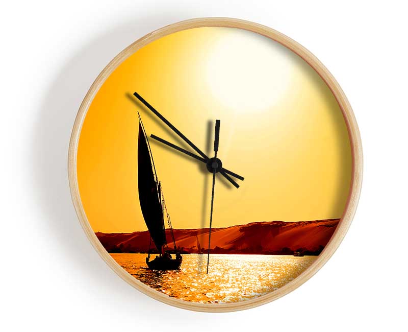 Sailing Towards The Sun Clock - Wallart-Direct UK