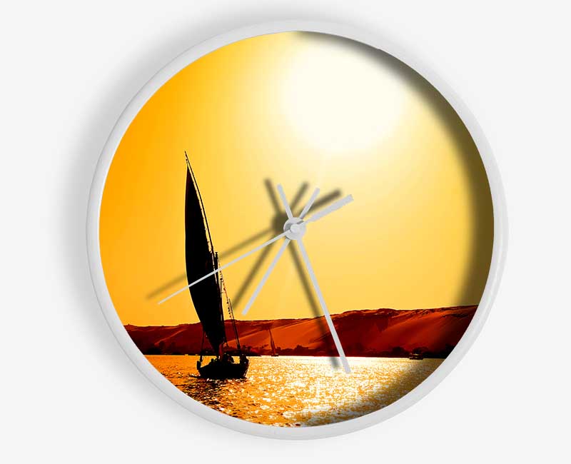 Sailing Towards The Sun Clock - Wallart-Direct UK