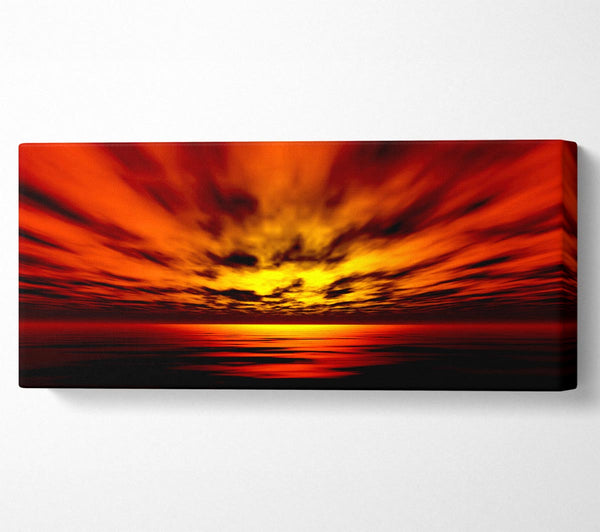 Fire Red Sun Blaze