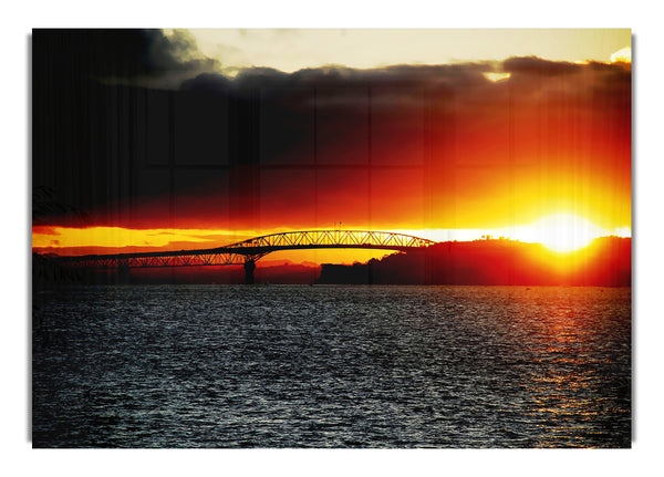 Sonnenaufgang über dem Ozeanpier