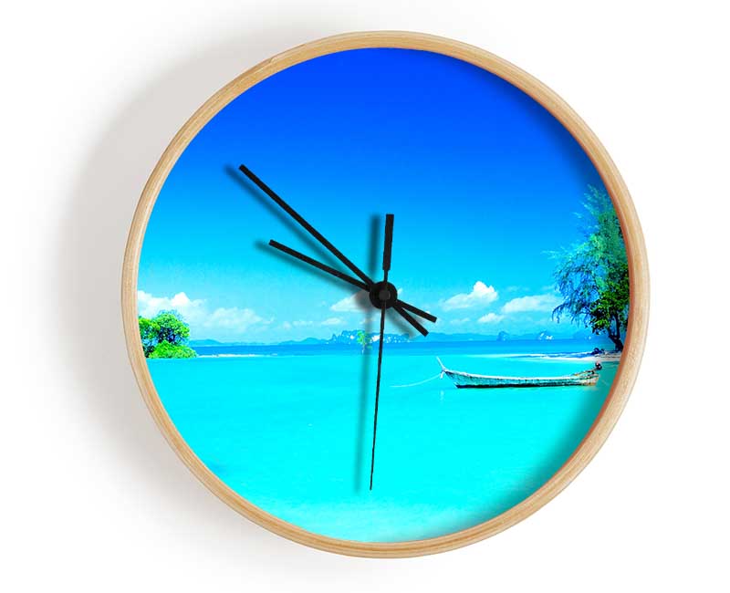 Tranquil Paradise Clock - Wallart-Direct UK