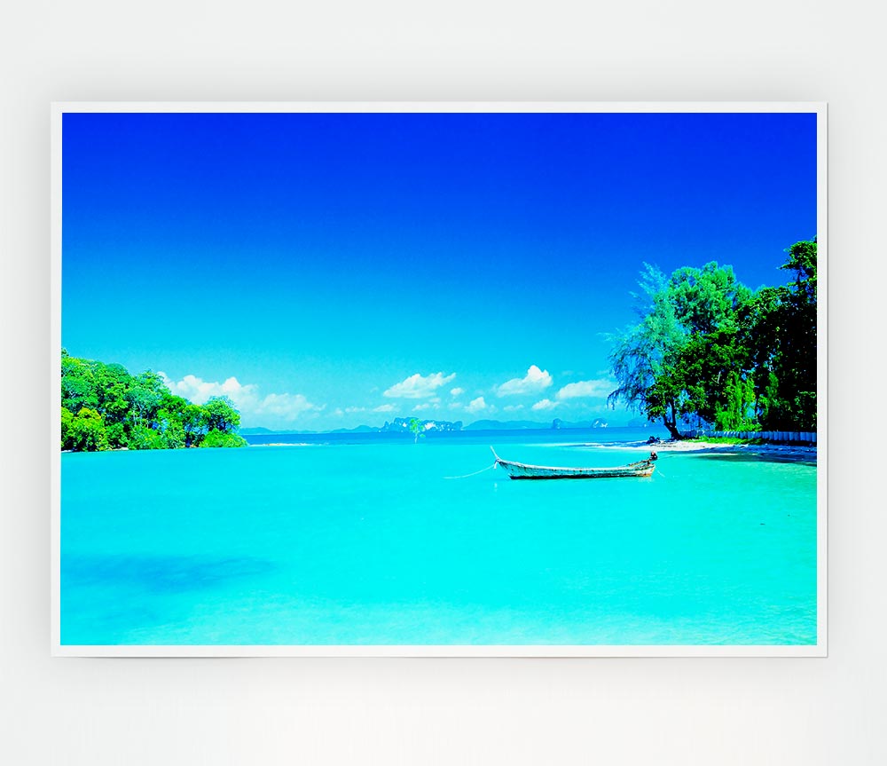 Tranquil Paradise Print Poster Wall Art