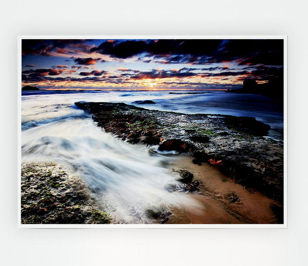 The Path Of The Ocean Swell Print Poster Wall Art