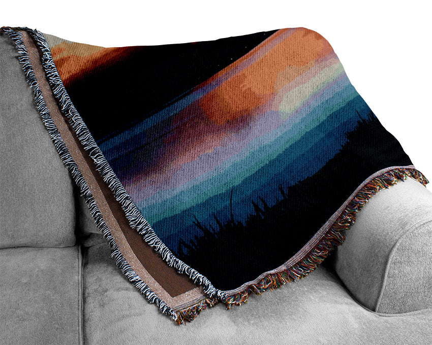 Tranquil Lake Verge Woven Blanket
