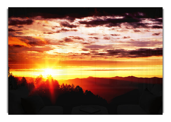 Sonnenaufgang über der Baumgrenze