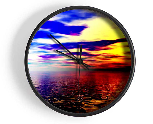 Rainbow Beach Ocean Clock - Wallart-Direct UK