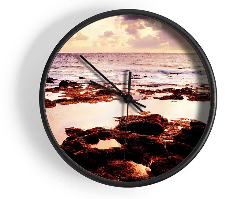 Rocky Ocean Clock - Wallart-Direct UK
