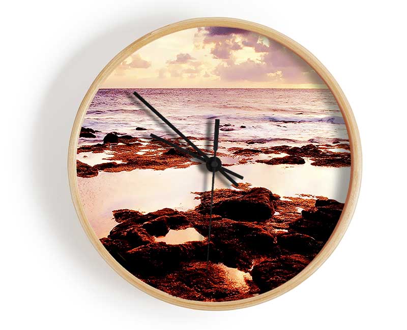 Rocky Ocean Clock - Wallart-Direct UK