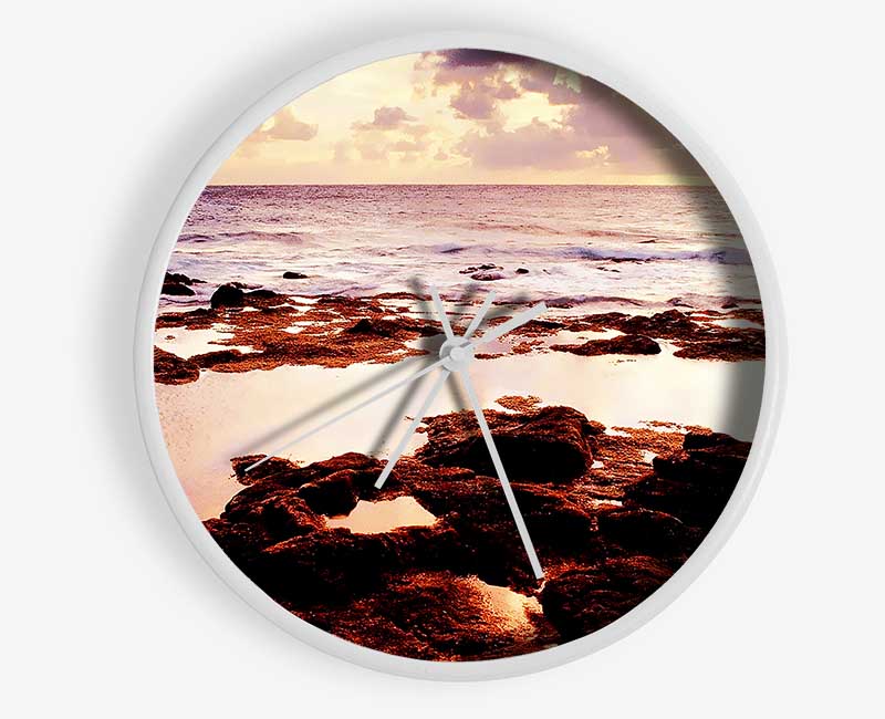 Rocky Ocean Clock - Wallart-Direct UK